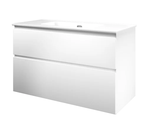 Sanibell Proline møbelpakke 100x46 cm m/s skuffer, matt hvit