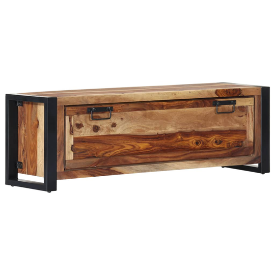 vidaXL skoskab 120 x 35 x 40 cm massivt sheeshamtræ