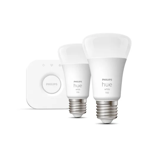Philips Hue White 9,4W 2 stk. E27 Startpakke - Bluetooth