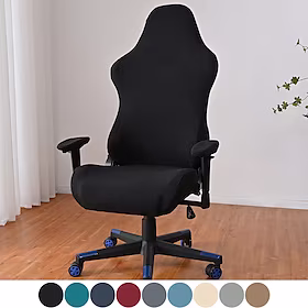 split gaming stoltrekk stretch vaskbare datamaskin stol slipcovers for lenestol, svingstol, gaming stol, datamaskin boss stol