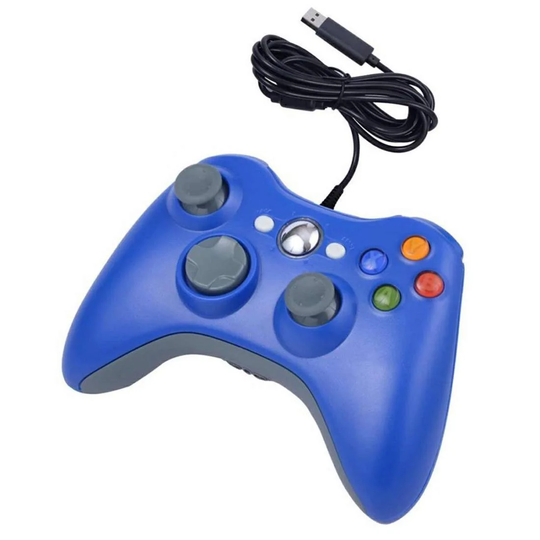 Håndcontroller til XBOX 360 og PC - Blå