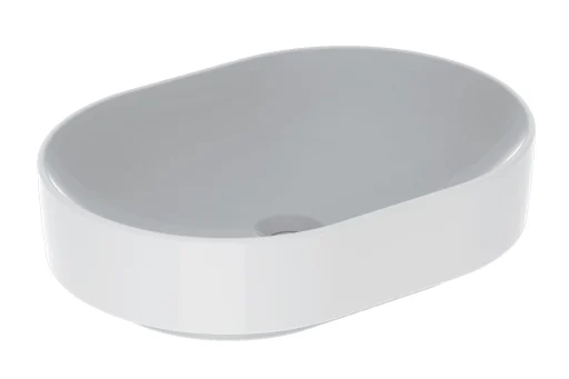 Geberit VariForm bordstående servant, ellipse, 55x40 cm, med KeraTect