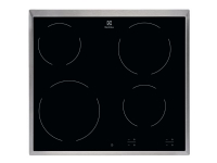 Electrolux Inspiration EHF16240XK - Keramisk kogeplade - 4 plader - Niche - bredde: 56 cm - dybde: 49 cm - sort