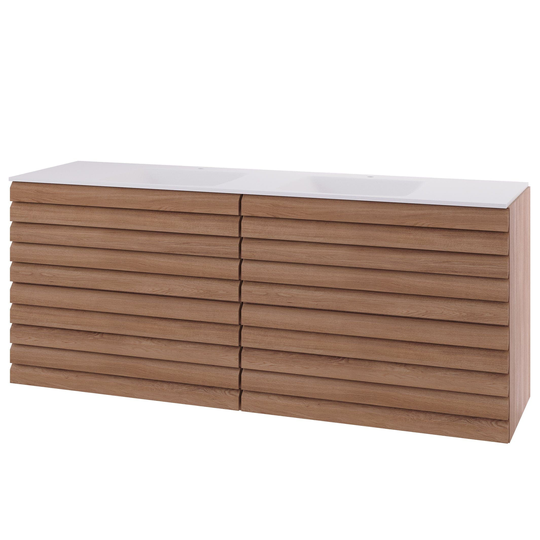 Linn Bad Selma Eikestav 2 Skuffer Heltre D45cm Servantskap Eik / 160cm Valgfri