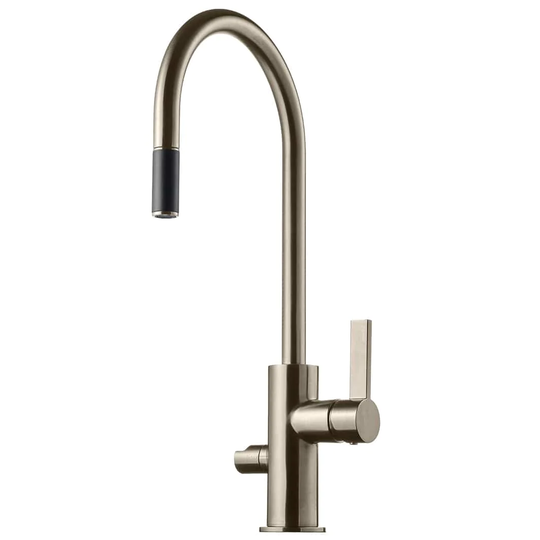 Tapwell Arm885 Kjøkkenarmatur Uttrekk+Avstengning Brushed Nickel