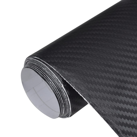 vidaXL bilfolier 2 stk. 100x150 cm 3D sort