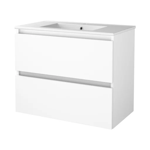 Sanibell Basicline møbelpakke 80x46 cm, hvit høyglans