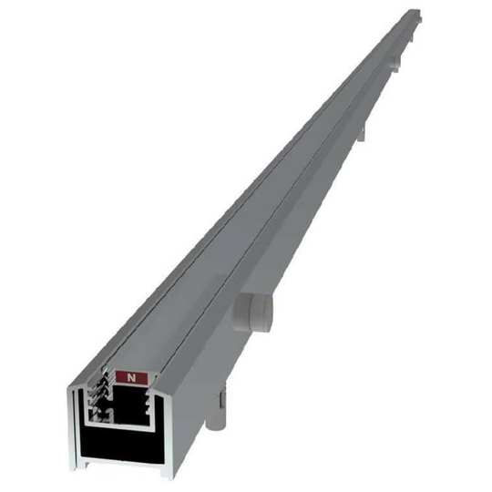 Vikingbad Magnetprofil Vegg (Justerbar) Liam H193cm Sølv