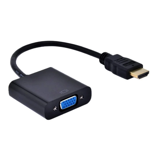 HDMI til VGA Adapter - Sort