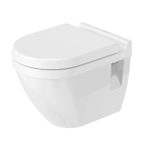 Duravit Starck 3 Compact vegghengt toalett m/WonderGliss, hvit