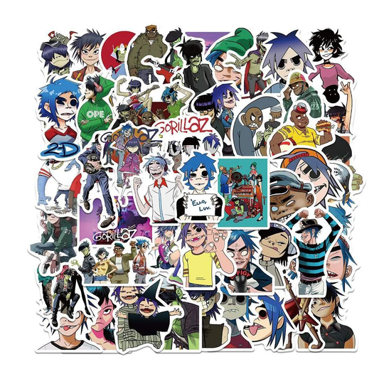 Pakke med Klistermærker - Gorillaz