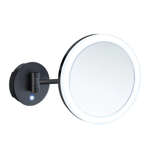 Smedbo Fk485 Sminkespeil 5x LED Svart