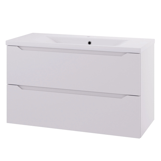 Linn Bad Emma D45cm Servantskap Hvit Matt / 100cm 2 Skuffer
