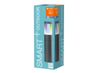 LEDVANCE SMART+ MODERN LANTERN - Havelys - LED - 12 W - RGBW-lys - 2700-6500 K - betonpæl - mørkegrå
