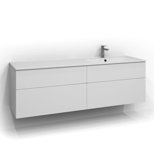 Svedbergs Forma Push Servantskap 160cm / 45cm Hvit Matt