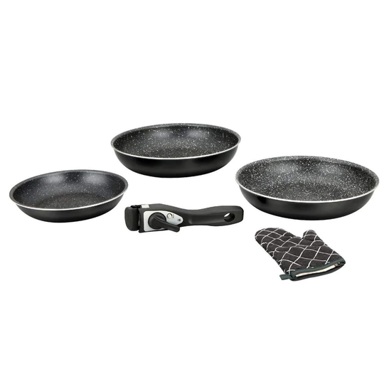 3x Stegepander med Aftageligt Håndtag
