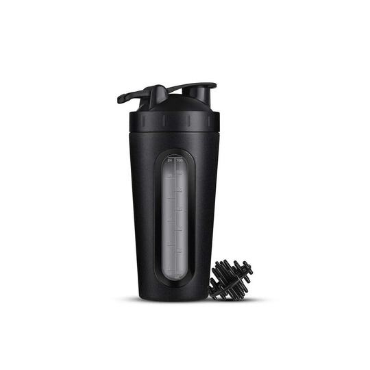 Shaker i rustfrit stål, 700 ml - Sort