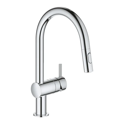Grohe Minta kjøkkenarmatur, uttrekkbar tut, krom