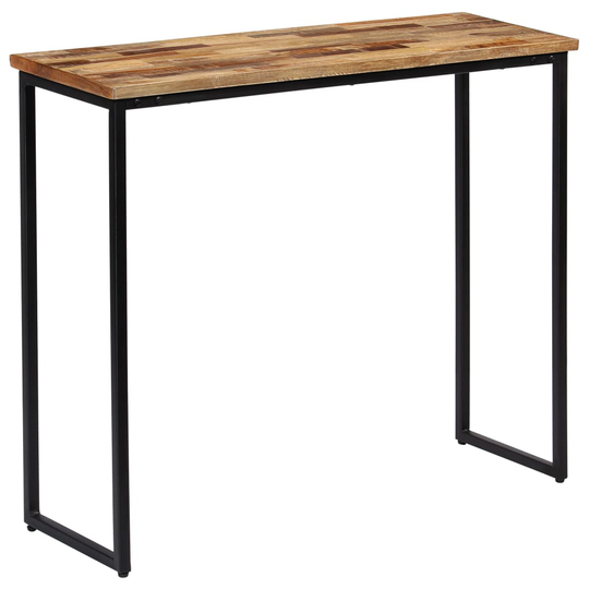 vidaXL konsolbord massivt genanvendt teak 90 x 30 x 76 cm