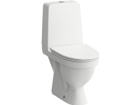 Laufen Kompas skruemonteret toilet med skjult S-lås og åben skyllekant