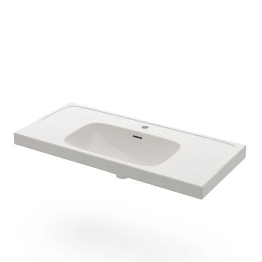 Svedbergs Deep 100 servant, 100x45cm, hvit