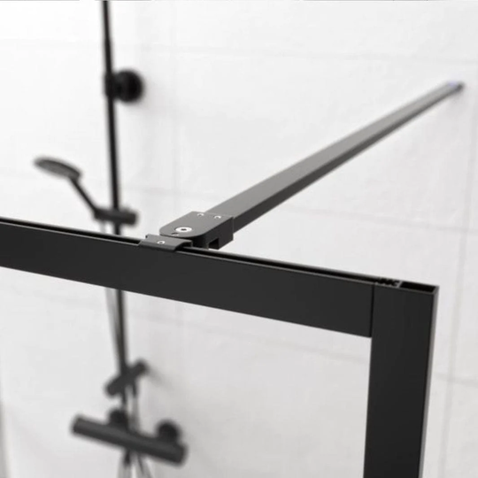 Sealskin Contour Stabiliseringsstag 100cm med Festebraketter - Kappbar Svart Matt