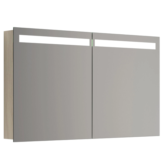 Dansani Mido+ Global Speilskap LED B50-120xh70cm Hvit alm / 120cm