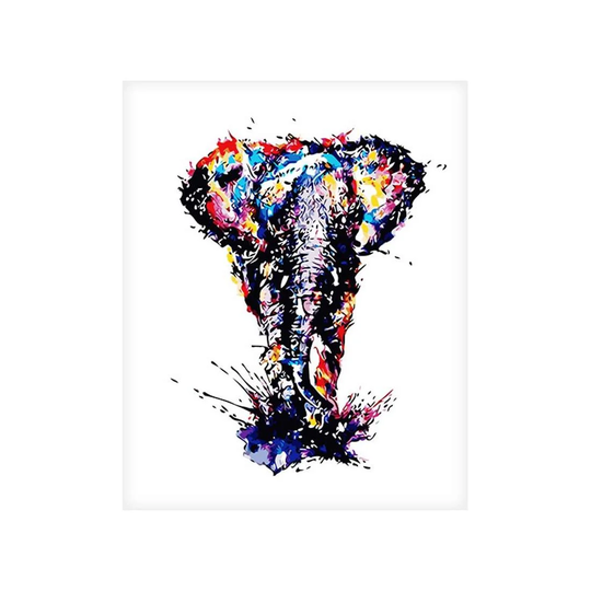 Lærredsplakat, Elefant - 60 x 75 cm