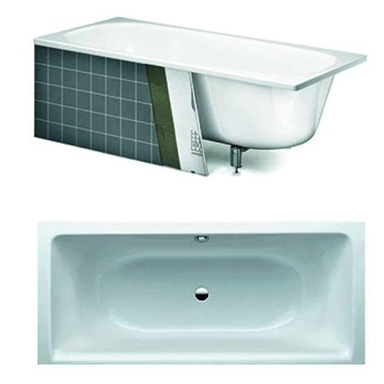 Gustavsberg Duo Badekar for Innbygging - 180x80/190x90 190cm