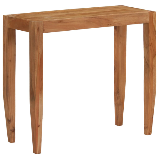 vidaXL konsolbord i massivt akacietræ 101 x 35 x 80 cm brun