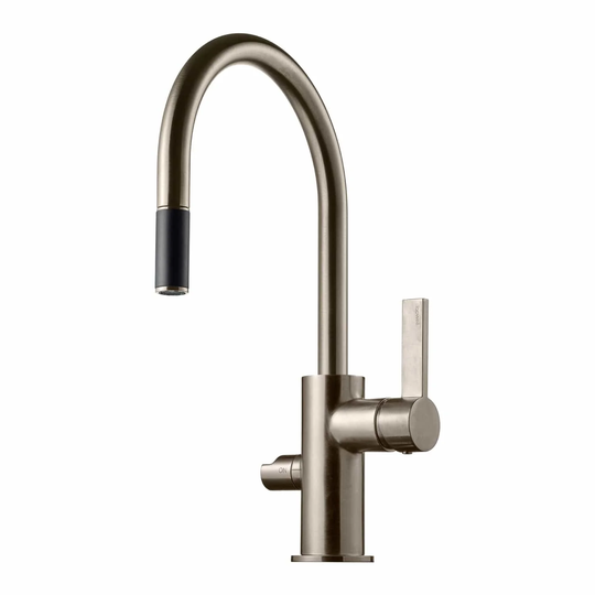 Tapwell Arm385 Kjøkkenarmatur med Uttrekkbar tut og Avstengning Brushed Nickel