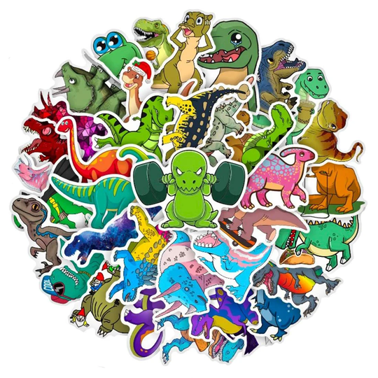 Pakke med Klistermærker - Dinosaurer 2