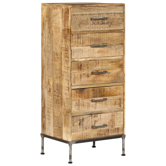 vidaXL kommode massivt mangotræ 45 x 35 x 106 cm