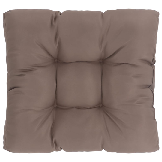 vidaXL udendørs sædehynde 80x80x10 cm stof gråbrun