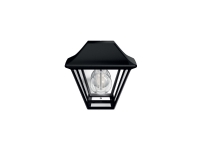 Alpenglow udendørs væglampe LED Sort aluminium, IP44 - stænktæt, varm hvid. Bulb not included