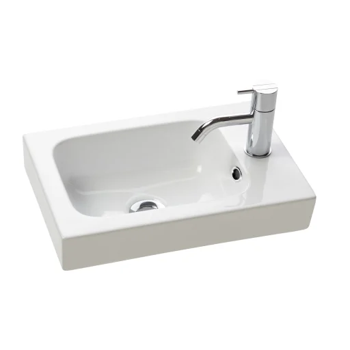 Dansani YOU Vask Menuet Micro 41x27 cm porselen hvit
