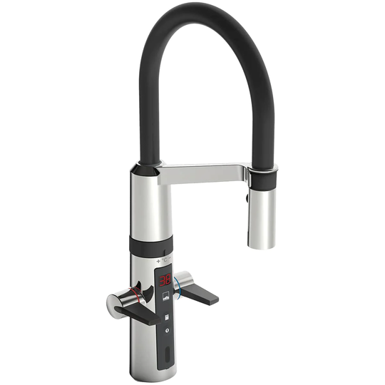 Oras Armatur Optima 2728f/2729f Hybrid Kjøkkenarmatur - 230v Berøringsfri + Hendler Krom / Ja