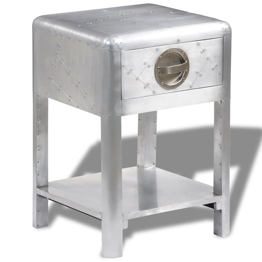 vidaXL sidebord med 1 skuffe vintage flyverstil