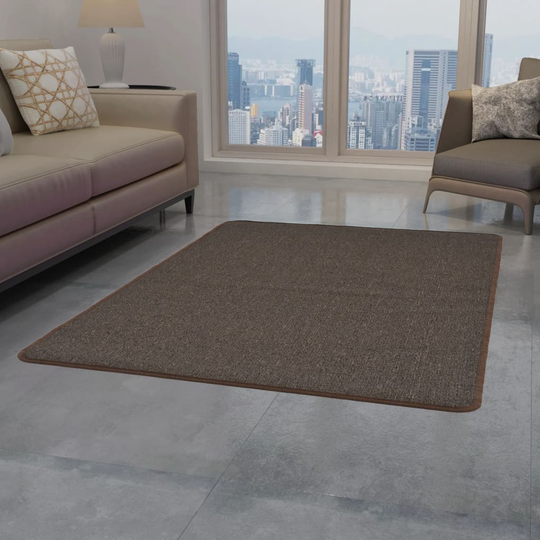 vidaXL tæppe tuftet 80 x 150 cm brun