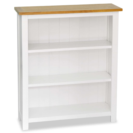 vidaXL bogreol i 3 niveauer 72x22,5x82 cm massivt egetræ