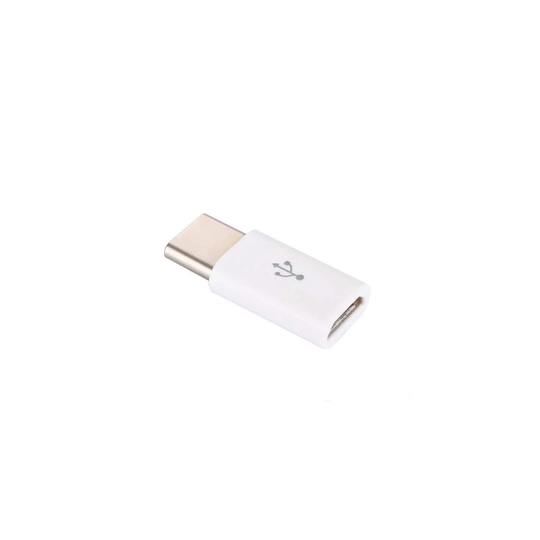 Micro-USB til USB-C Adapter - Hvid