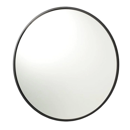 Esbada Esbada Circle SpeilØ85cm Matt Sort Ramme Svart