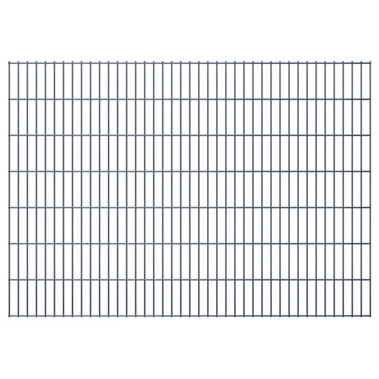 vidaXL havehegnspaneler 2D 2,008x1,43 m 46 m (total længde) grå
