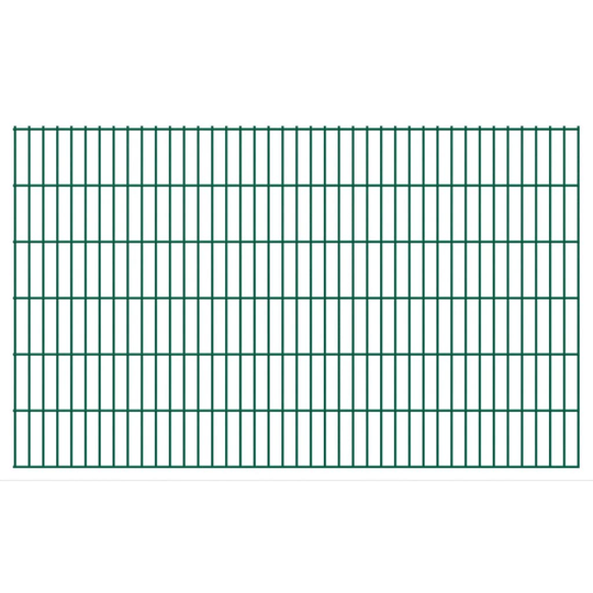 vidaXL havehegnspaneler 2D 2,008x1,23 m 8 m (total længde) grøn