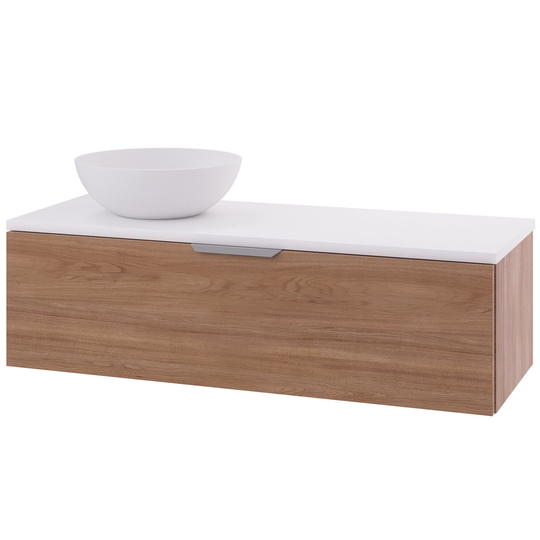 Linn Bad Selma Glatt Eikefiner D45cm Servantskap Eik / 120cm Venstre