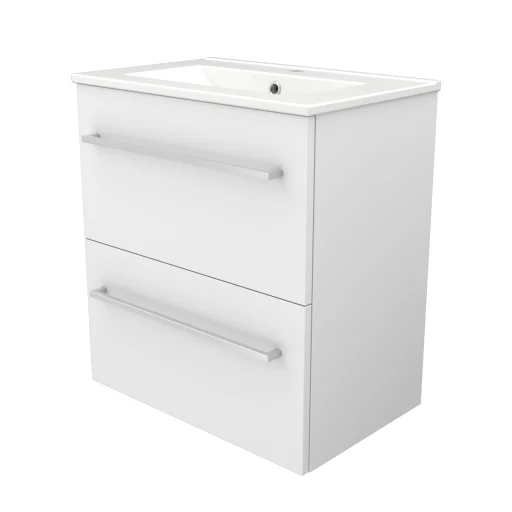 Sanibell Basicline møbelpakke 60x39 cm m/grep, hvit høyglans