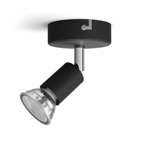 Limbali single spot black 1x50W 230V