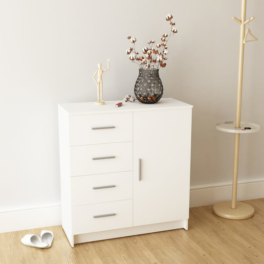vidaXL skænk spånplade 79 x 35 x 88 cm hvid