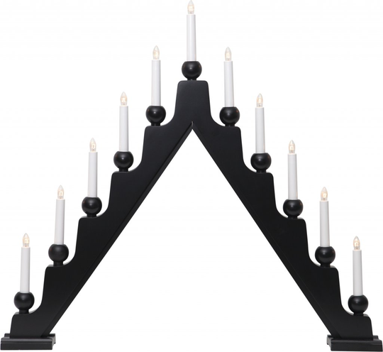 Stellan candlestick (Sort)