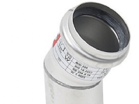 Blücher bøjn.30.0gr.50mm - m.O-ring AISI 316L.Syrefast stål